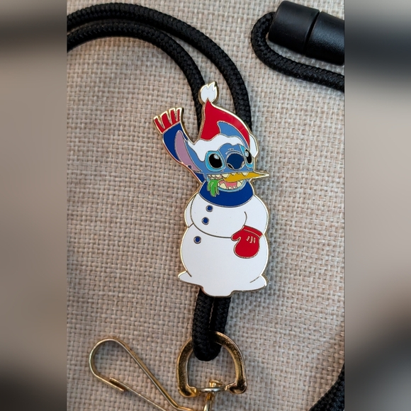 Disney Other - Disneyland CAST lanyard vtg disney Snowman Stitch bolo le Limited edition 1000